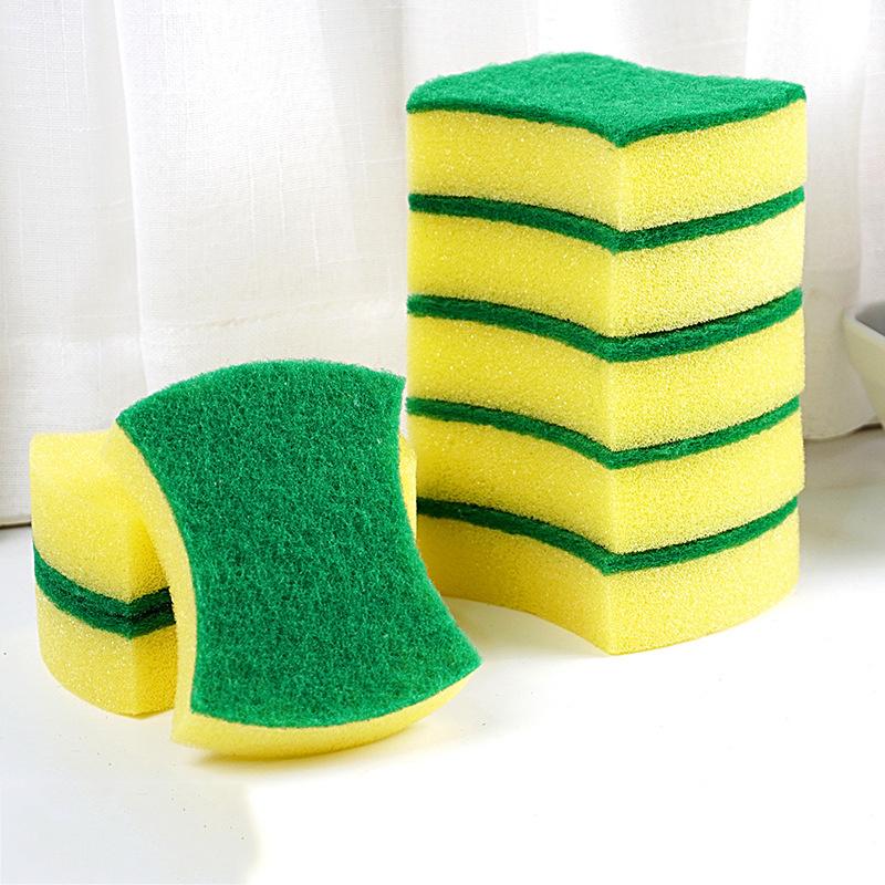 1pc Soft Superabsorbent Cleaning Sponge, Dishware Scrub Stain Quick Removal Sponge Kitchen Supplies
