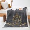 Blanket Animal Giraffe Digital Printed Lamb Fleece Crystal Fleece Blanket