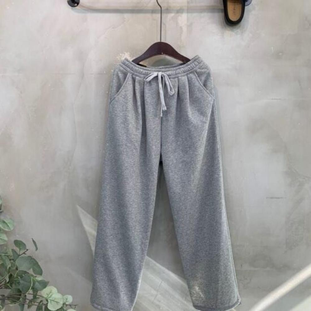 C S In The Room Raku fleeCe StrIng pIntuCk Band Wide pantS 4Color