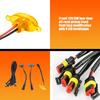 Four-Piece Vehicle Grille Light Kit, 12V LED Modules with One-to-Four Wiring Harness for Pickup Lighting Projects