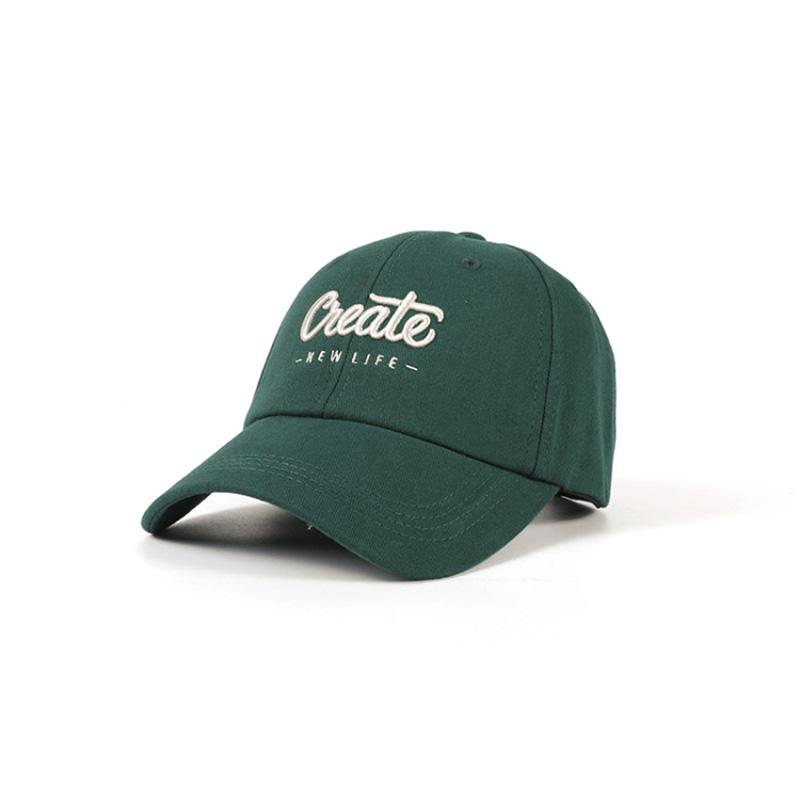 Letter Embroidered Baseball Cap for Women Summer Sunshade Curved Brim Sun Hat Korean Hip Hip Lady Snapback Caps