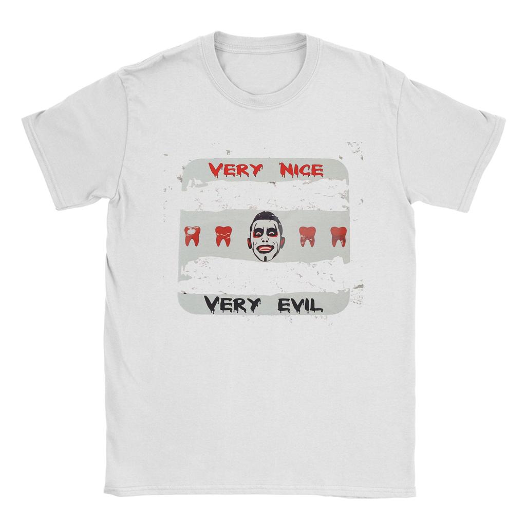 Danhausens Sehr Nett Sehr Böse Unisex T-Shirt Vintage T-Shirts Kurzarm Rundhals T-Shirt Reine Baumwolle Druck Kleidung