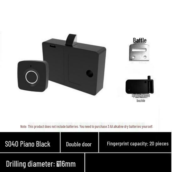 F040 Smart Electronic Fingerprint Lock for Furniture, File Cabinets, and Wardrobes