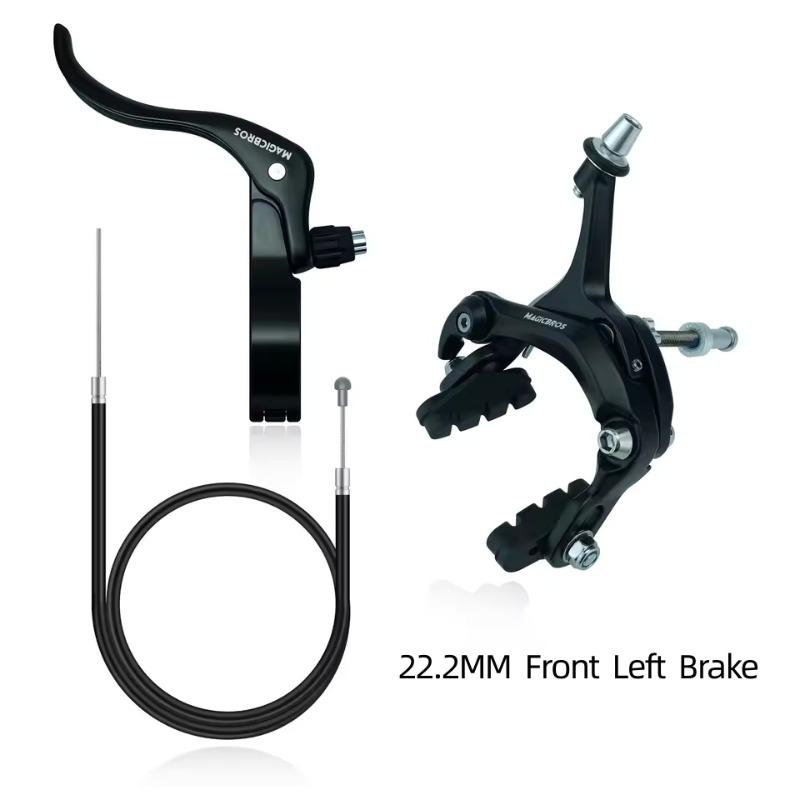 MAGICBROS Fixed Gear Bike Front and Rear Brake Set 22.2/31.8MM Caliper Brake Caliper Tube Length 260/1560MM Bicycle Accessories