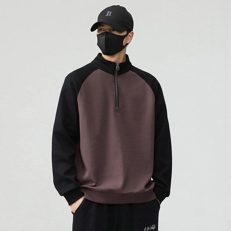 Мужской свитер мужской весна и осень круглый вырез модный бренд мужской топ с длинным — фото 5