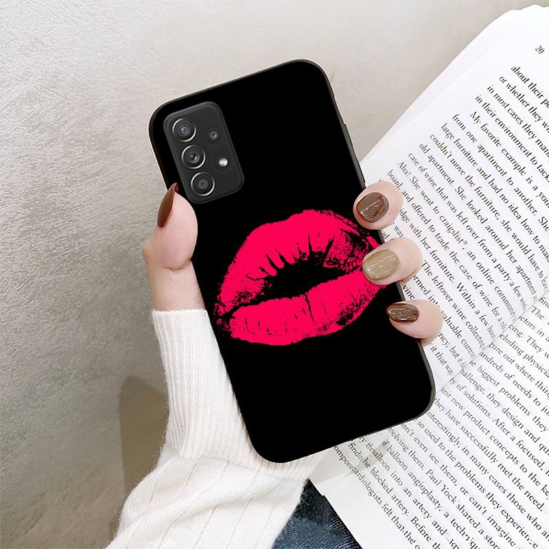 RUICHI Tongue Sticking Out Phone Case For Samsung Galaxy A02 A12 A21 A22 A32 A41 A42 A51 A71 A72 Shell