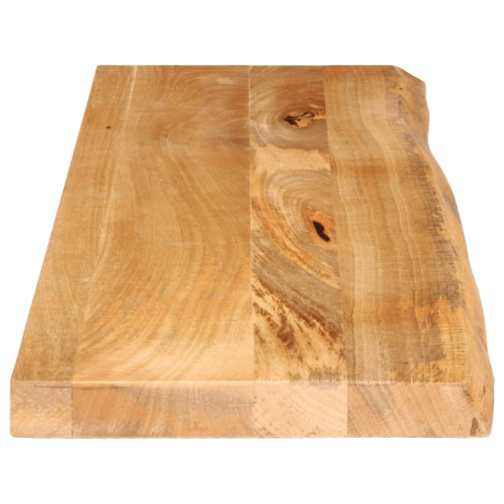 Solid Mango Wood Table Top with Natural Edge 110 x 40 x 3.8 cm
