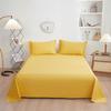 Nordic Minimalist Solid Color Cotton Bed Sheet and Duvet Cover Set (1.5m/1.8m) - Pure Cotton, 200x230 Cm