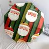 1 PC Automatic Folding Umbrella - Santa Claus, cat, gingerbread house Pattern, Portable & Foldable Design with 11 Ribs, Christmas Birthday Gifts