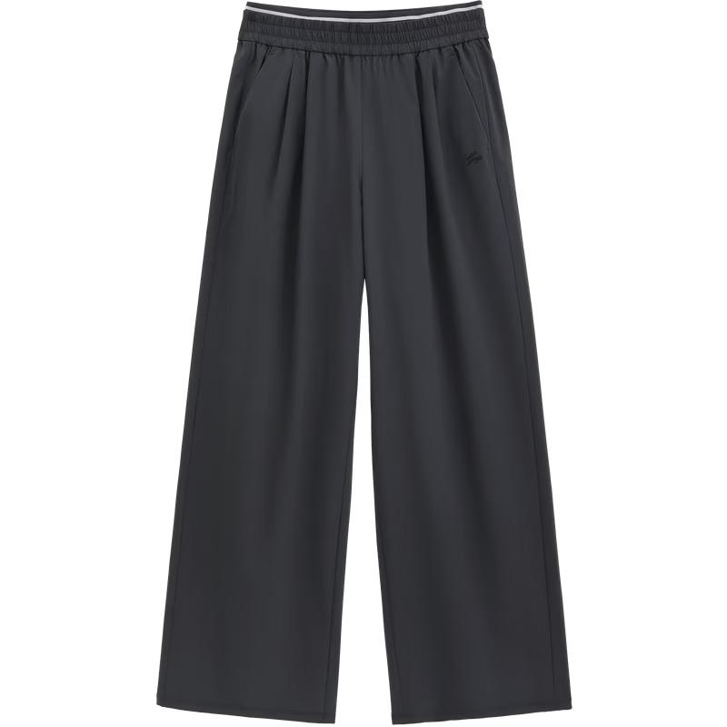 

GAP Women s Logo Print Pleated Wide-leg Casual Pants 170/74A