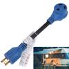 Portable RV Power Adapter Conversion Cable 30A to 30A 125V 10awg 3 Cord for Charging Vehicles