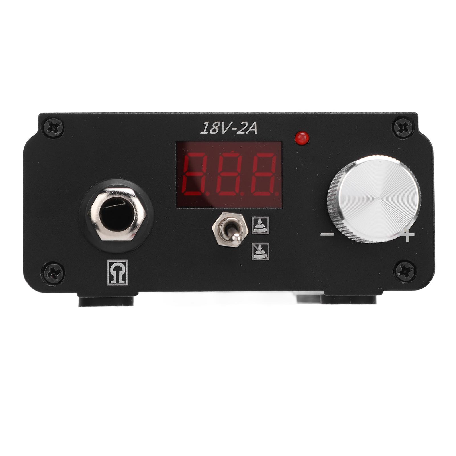 

Источник питания для татуировки Профессиональный ЖК-цифровой дисплей Источник питания для татуировки Простое управление Мини-педаль EU PLUG чёрный