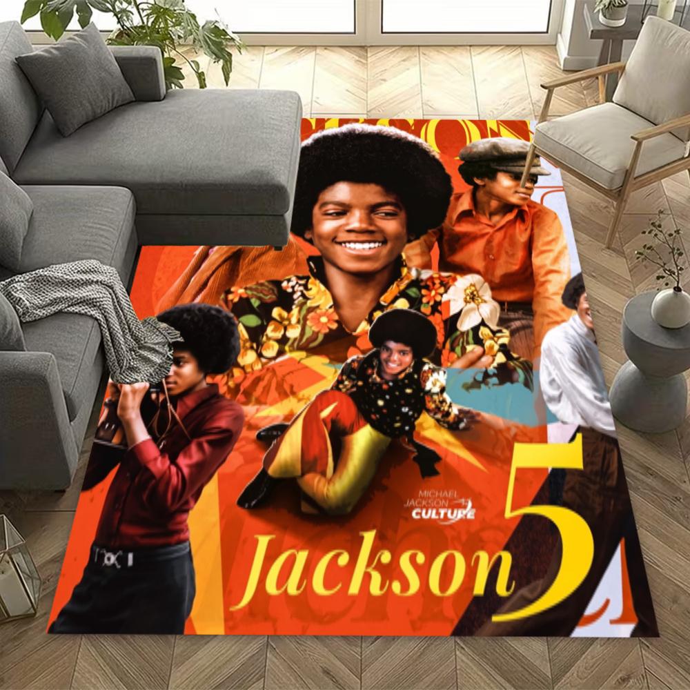Michael Jackson Pop Art Portrait Floor Rug Office Rug Suitable For Foyer Decorate Room Kitchen Game Room Antislip Carpet Anime Office Decor