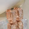 Cao Shi Luxurious Zircon Ear Cuffs: Elegant Earrings for Young Ladies