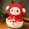 Christmas Plush Set: Santa, Reindeer, Apple Cushion, Tree, Snowman Doll