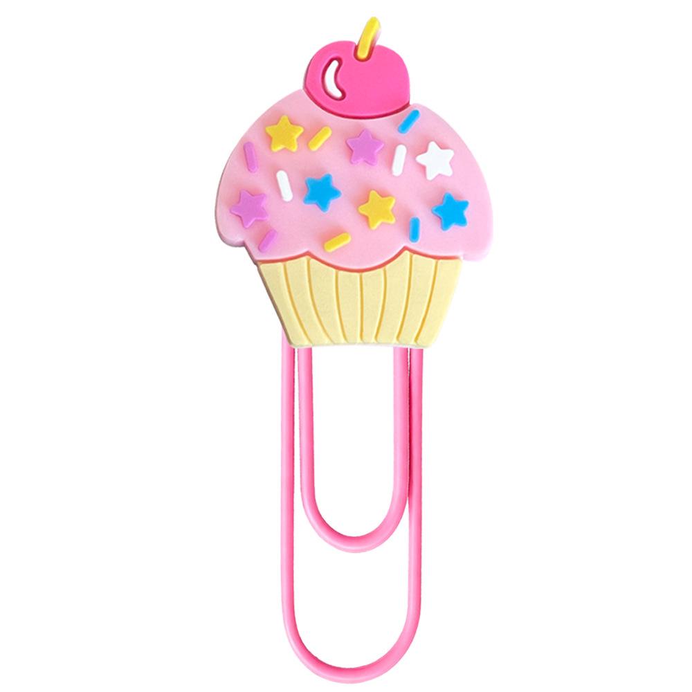 Pink Cute Cartoon Paperclip Bookmark - Creative, Colorful Office Supplies, DIY Large Clip