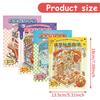 4Set Scene Sticker Book 3D Landscape Sticker Album Scene Cabin DIY Sticker Stacking Pasting Festival Birthday Gift for Kid Child