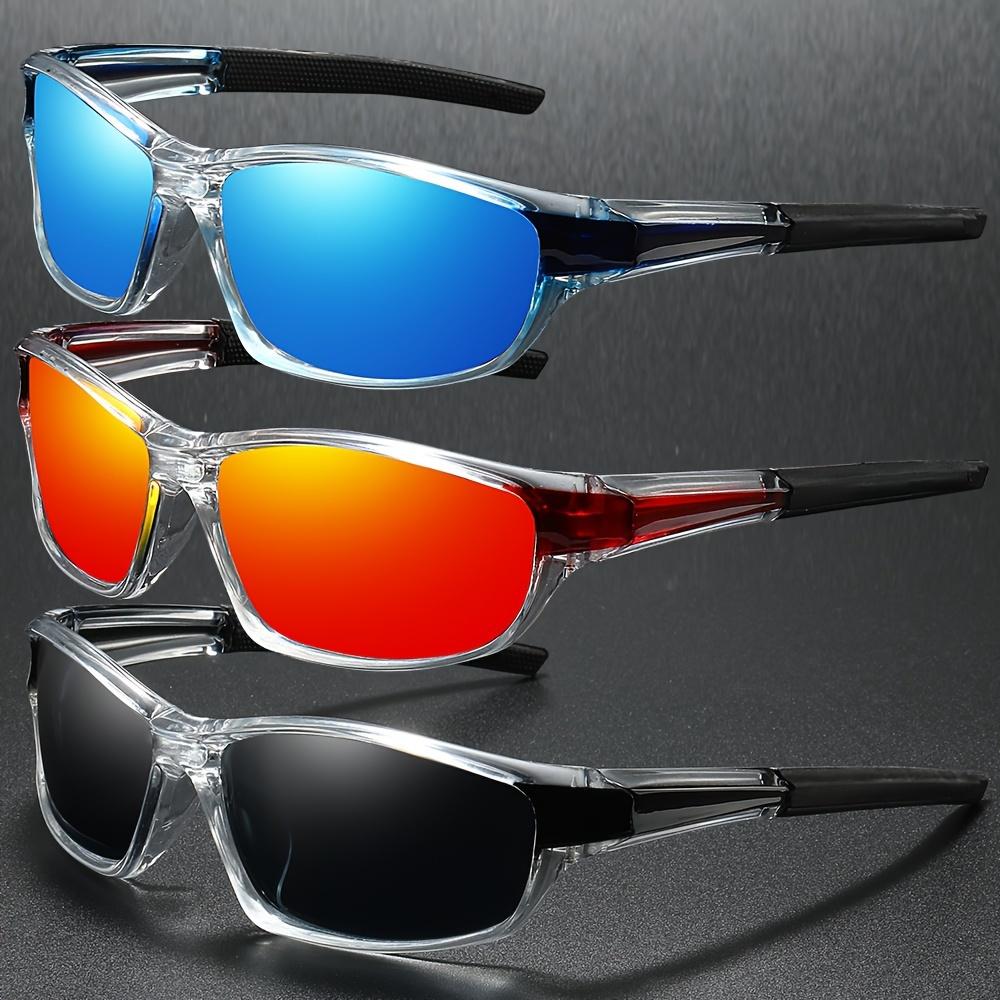 

Три пары мужских спортивных велосипедных солнцезащитных очков с линзами AC и оправами PC, солнцезащитные очки для рыбалки и вождения