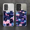 Cute Cartoon Cat Soft Shell Phone Case for Samsung Galaxy A72 A54 A71 A26 A36 A51 A56 A53 A73 A55 A35 A52