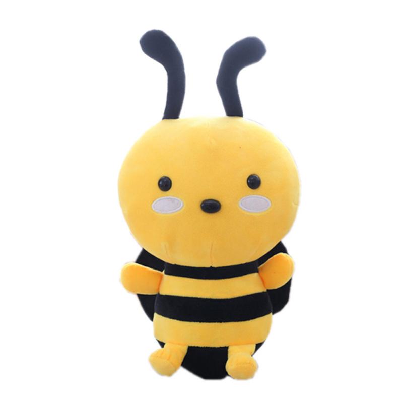 Honeybee Plush Toy Lovely Bee with Wings Soft Stuffed Baby Dolls Children Appease Dolls Kids