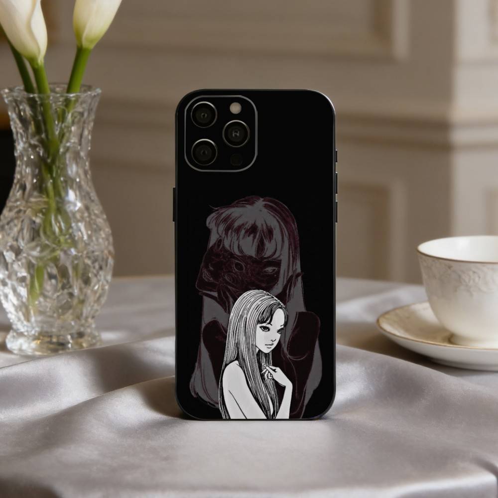 Movie H-Horror T-Tomie-E Phone Case For iPhone 17pro,16,15,14,13,12,11 Plus,Pro Max,XS,Soft Silicone Black Cover