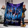 Custom Name Stranger Things Theme Printed Blanket - Perfect for Couch, Bed, Travel & Outdoor Use | Machine Washable, Cozy & Durable.