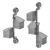 Suction Cup Storage Rack with Drainage Holes Large Capacity Rotating