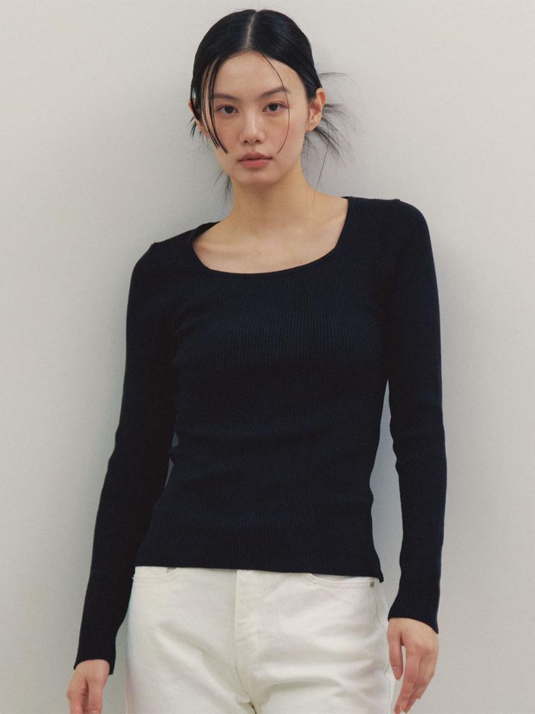 GNGB Square Ribbed Knit_Black