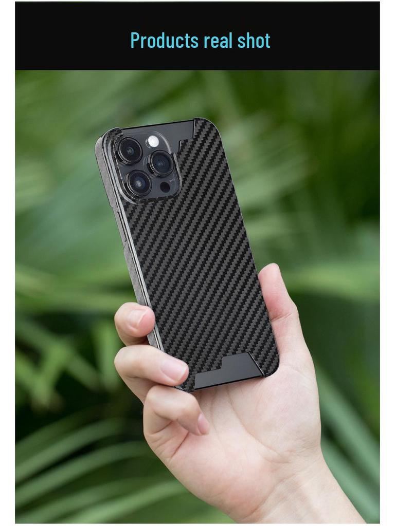 Real Carbon Fiber iPhone 14 Case by T-carbon