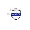 Металлический значок на крыло Volvo
