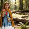 Stranger Things Holly Wheeler Cosplay Kostüm für Kinder mit Prinzessinnenkleid und Umhang für Halloween und Rollenspiele