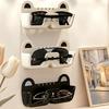 Cute Cat Wall Mount Glasses Holder, Punch-free Sunglasses Display Rack, Household Wardrobe Decoration Wall Eyeglasses Organizer