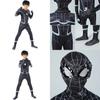 Atemberaubendes Schwarzes Spider-man Homecoming Cosplay-Kostüm mit atmungsaktivem Material für Kinder und Erwachsene