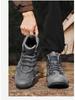 Męskie ultralekkie wodoodporne buty trekkingowe i taktyczne typu high-top - oddychające buty outdoorowe bojowe i pustynne
