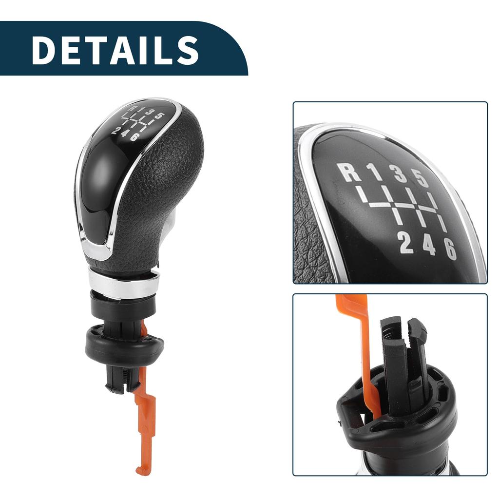 TUCKBOLD Manual Gear Shift Knob Gearbox Stick Compatible with Opel Zafira 6-Speed 2012-2016 (1pc)