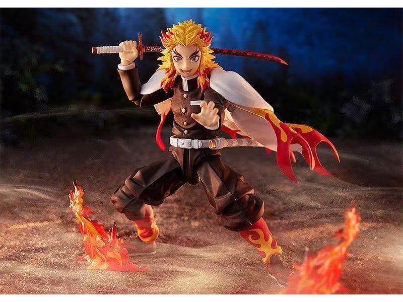 Demon Slayer Articulated Action Figures: Nezuko, Tanjiro, Zenitsu, Flame Pillar