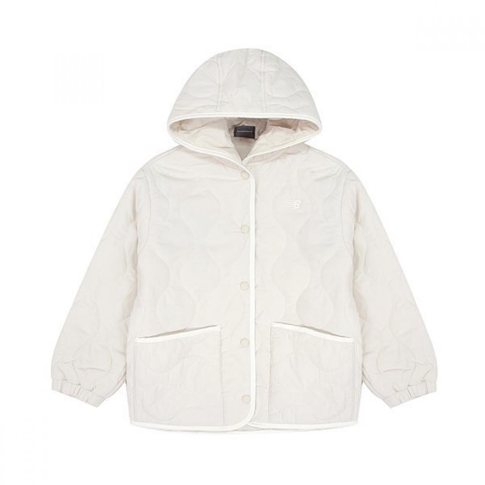 

New Balance Kids Hoodie Quilted K Padding Ivory nK9qdb491u 39 NK9QDB491U No. 39:120