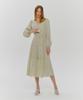 Etmont Stair Shirring Punching Dress Light Green