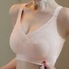 Rabbit Ear Lingerie for Women Thin and Breathable Gathered Bra Gathered Bra Double Breasted Bra No Steel Rims Plus Size Bra