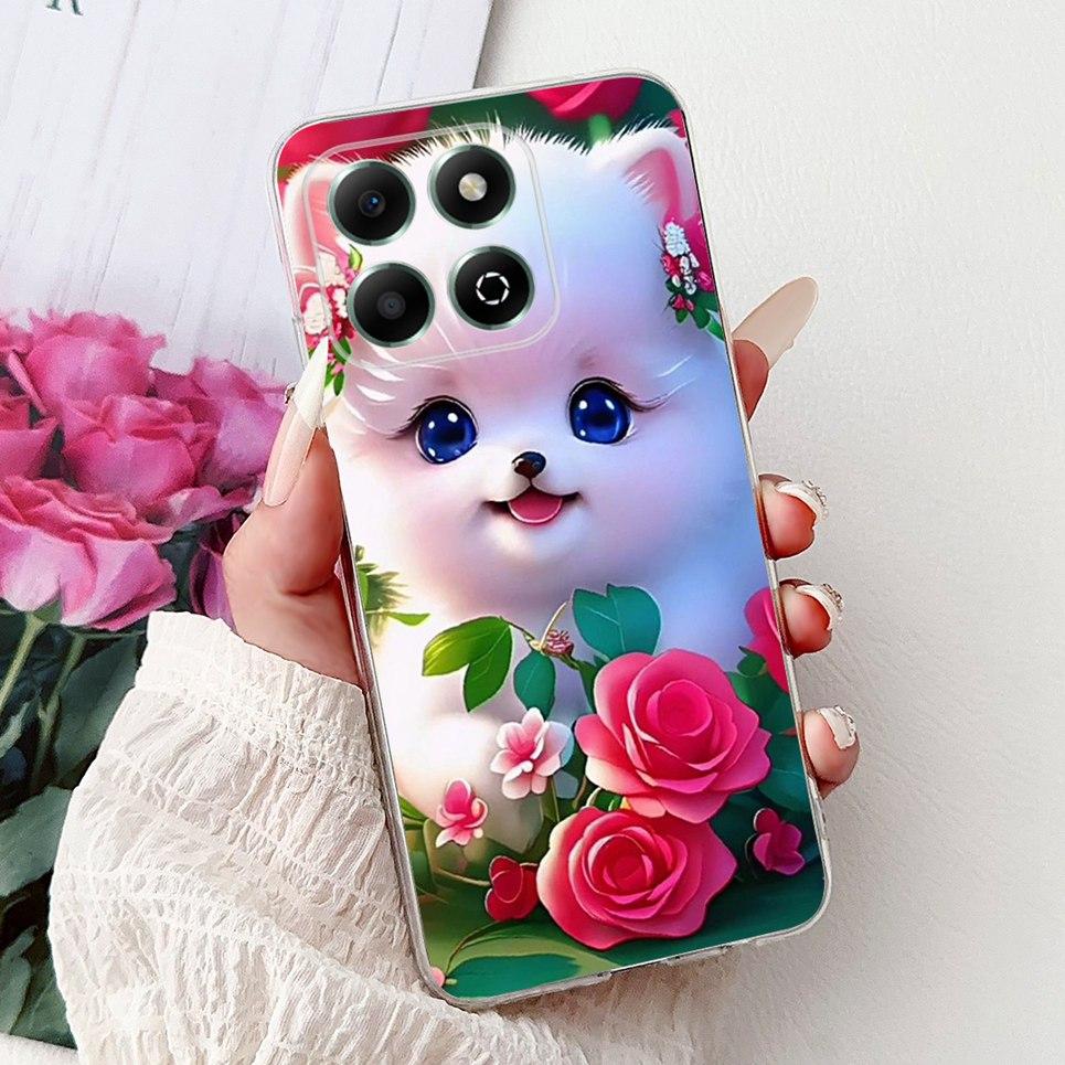 Für Huawei Honor X6 X6s 4G 5G X6a Plus Handyhülle Drache Löwe Tiger Cool Mode Malerei Rückseite Weiches Schwarzes Silikon Hülle