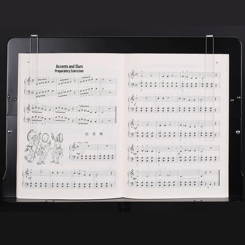 Transparent Music Stand and Sheet Clips - 1 Pair
