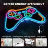 Game Controller Neon Sign, Gamepad Shape LED Neon Lights for Gaming Room Wall Art Decor Led Night Lights for Boys Gamer Teen