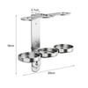 2set Soap Dispenser Bottle Holder With Mounting Screws Wall Mounted Stainless Steel home Bathroom Bottle Storage Rack
