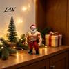 Modern Festive Room Accents 3D Printed Fitness Santa Claus Figurine, Muscular Statue, Cool Gym Theme Christmas Gifts Creative Sports Figure