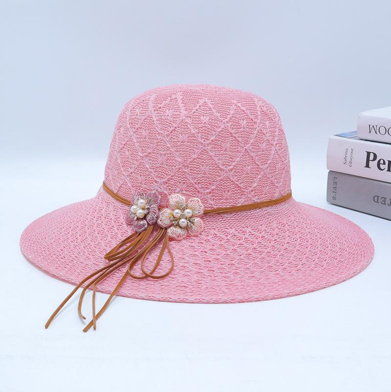 Women's Summer Wide Brim Straw Sun Hat for Beach & Vacation