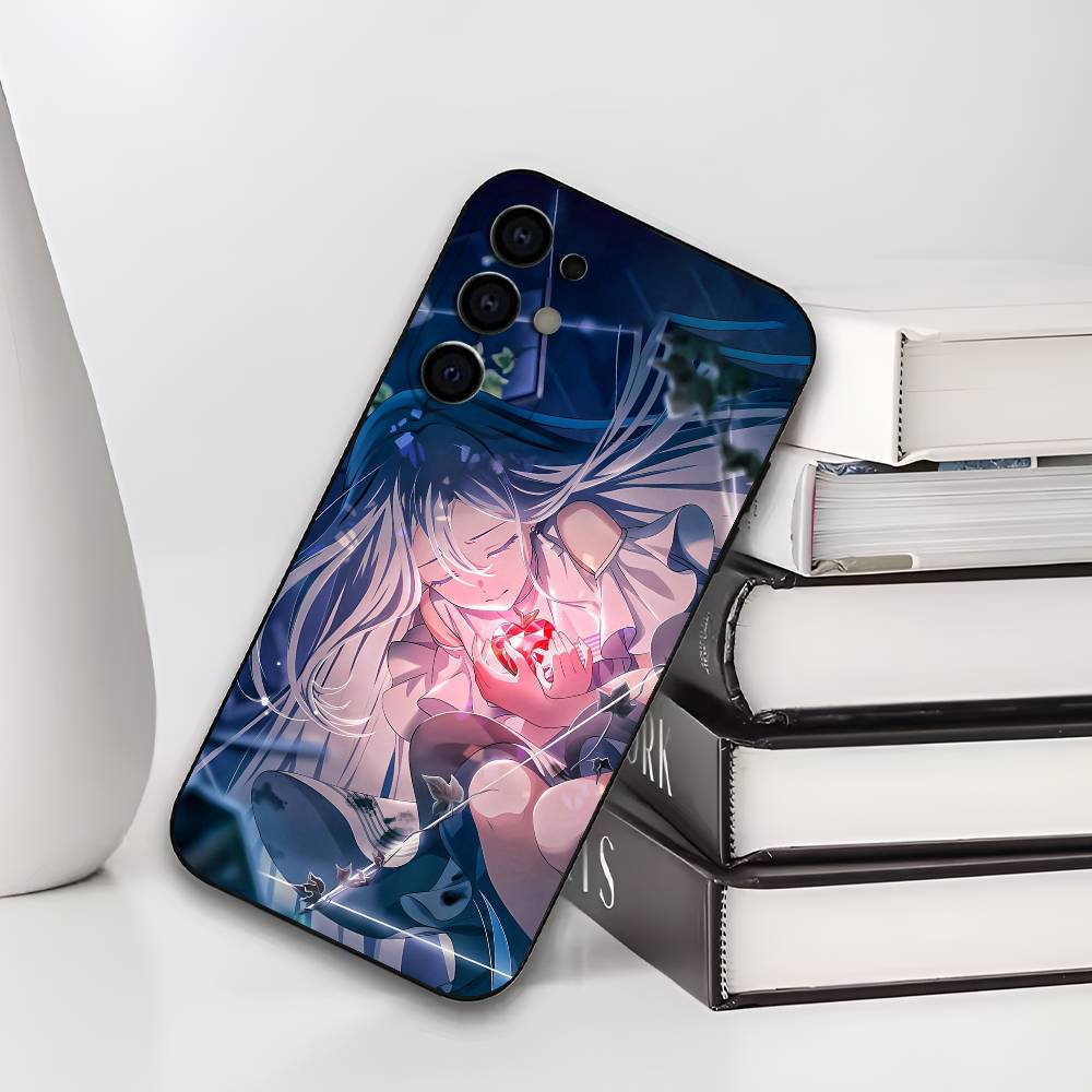 Kanade Yoisaki P-Project S-SEKAI Phone Case For Samsung S25,S24,S21,S22,S23,S30,Ultra,S20,Plus,Soft Silicone Black Cover