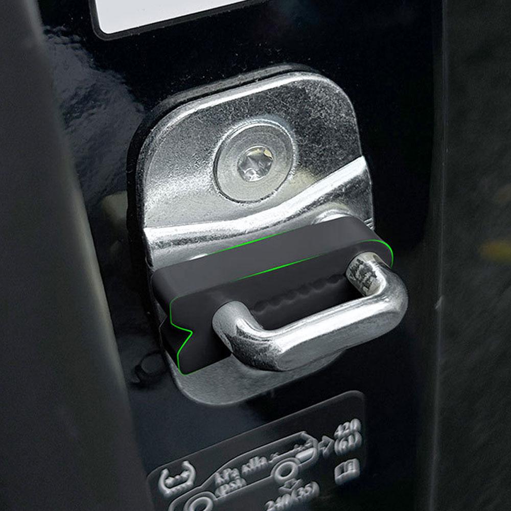 4x Car Door Lock Damper Buffer for Renault Toyota Nissan VW Hyundai KIA Peugeot Car Sound Deadener Seal Shock-Absorbing Pads