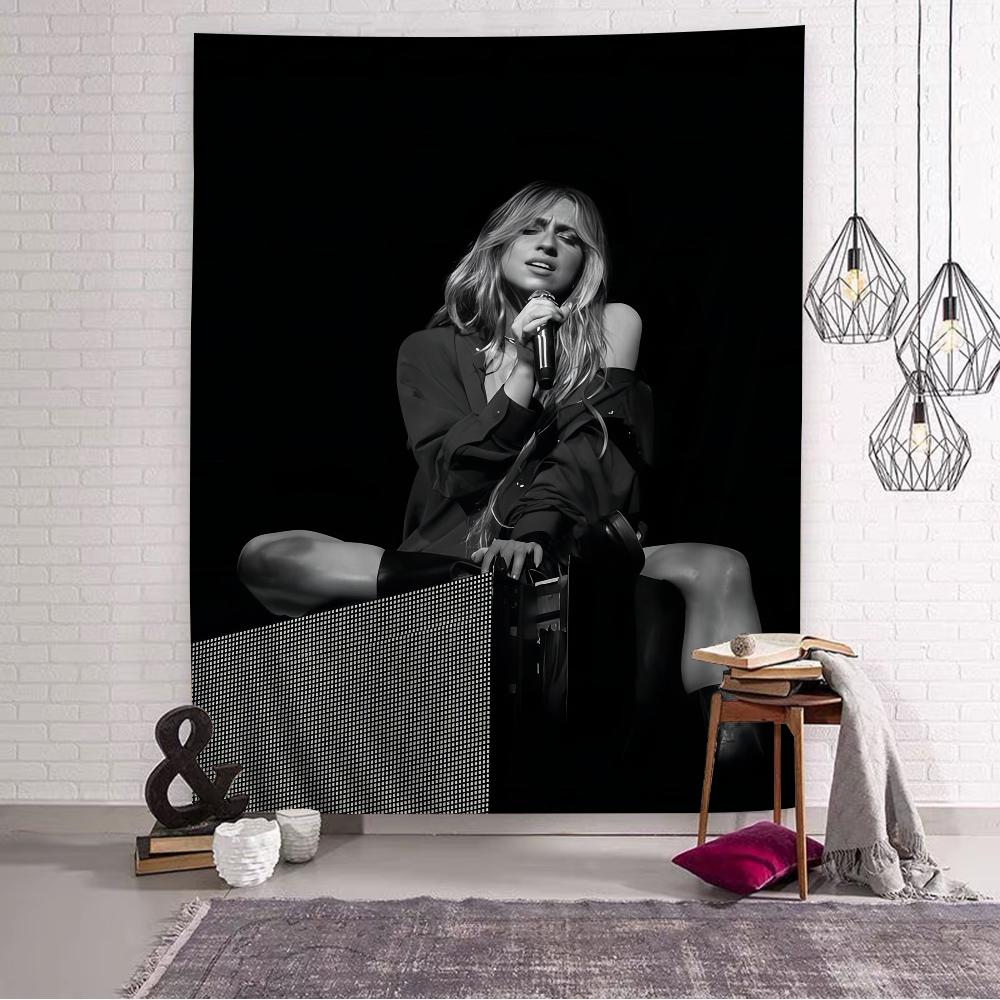 Tate Mcrae Singer Chart Tapestry for Living Room Home Dorm Decor Art Home Decor 74x94cm(29x37in)