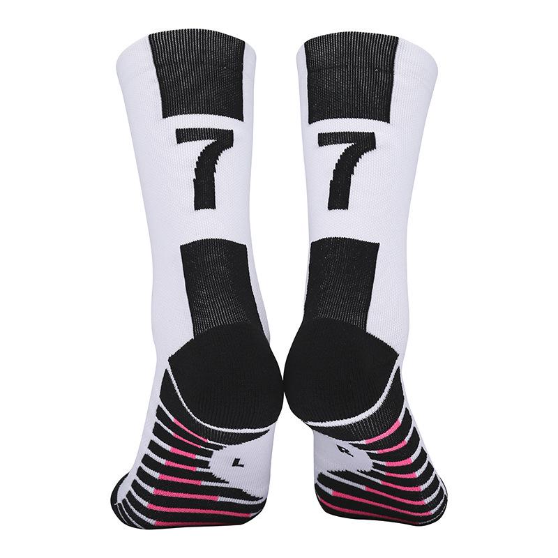 Men's Professional Anti-Slip Mid-Calf Football Socks with Towel Bottom for Training and Casual Sports