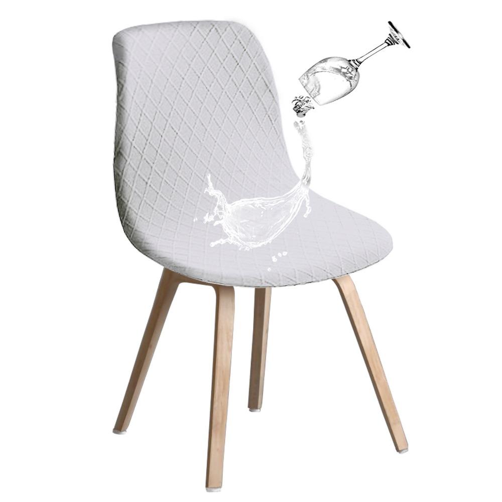 

Waterproof Diamond Jacquard Shell Chair Cover Eames Arc Chair Protector for Hotel Club 1pc